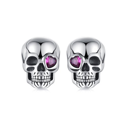 Pendientes de calavera estilo PANDORA - SCE1771