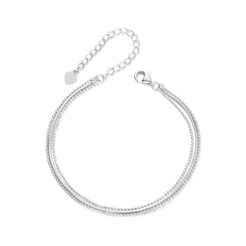 Pulsera sencilla de tres capas estilo PANDORA - BSB164