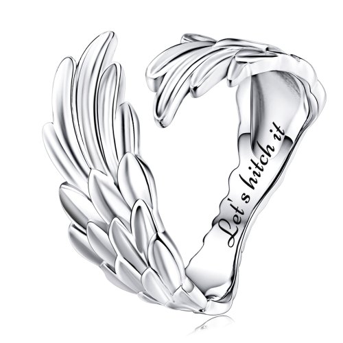 Anillo de estilo Pandora en forma de hueso de deseo de princesa - SCR835