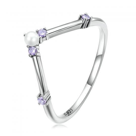 Anillo de estilo Pandora en forma de hueso de deseo de princesa - SCR835 - Haga click en la imagen para cerrar