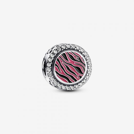 Charm Pandora en plata de ley con estampado de cebra rosa - 792016CZ_E026 - Haga click en la imagen para cerrar