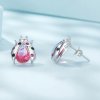 Pendientes de estilo Pandora con mariquitas - SCE1634