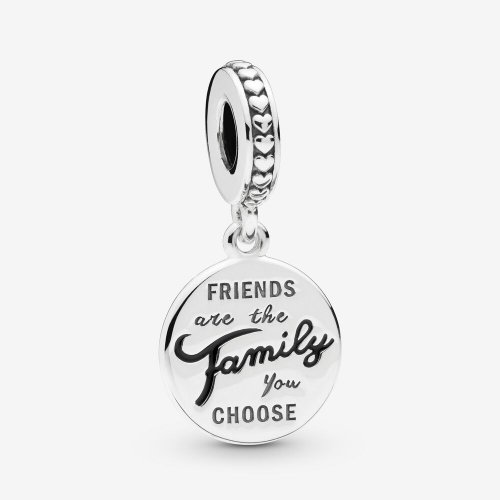 Charm Colgante PANDORA en plata de ley Los Amigos Son Familia - 798124EN16