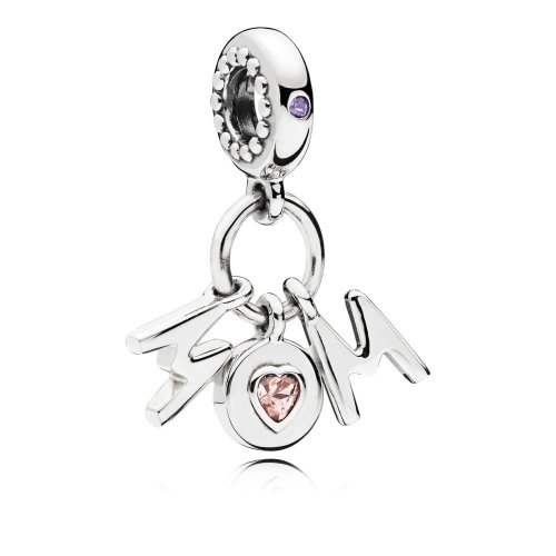 Charm Colgante PANDORA en plata de ley Mamá Perfecta - 797059NSP