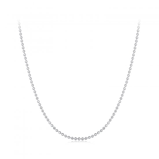 Collar básico de cadena con cuenta de flash estilo Pandora - SCA027 - Haga click en la imagen para cerrar