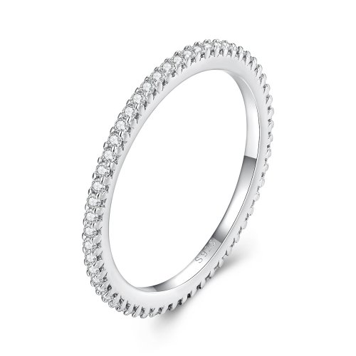 Anillo estilo Pandora con moissanita - MSR027