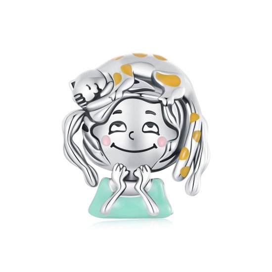 Cuentas de niña gato estilo PANDORA - SCC2719 - Haga click en la imagen para cerrar