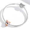 Charm de muñeca estilo Pandora con gato espacial - SCC1941
