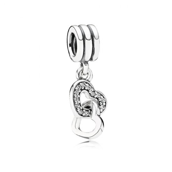 Charm colgante corazones entrelazado - PANDORA - Haga click en la imagen para cerrar