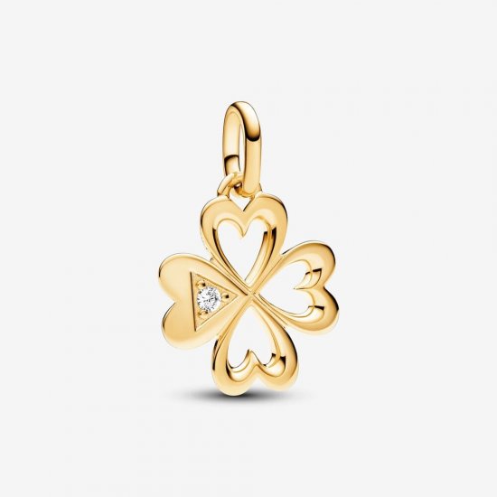 Charm Medallón Corazón Trébol de Cuatro Hojas Pandora ME - 763034C01 - Haga click en la imagen para cerrar