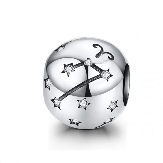 Charm de Aries en plata estilo Pandora - SCC1218-1 - Haga click en la imagen para cerrar
