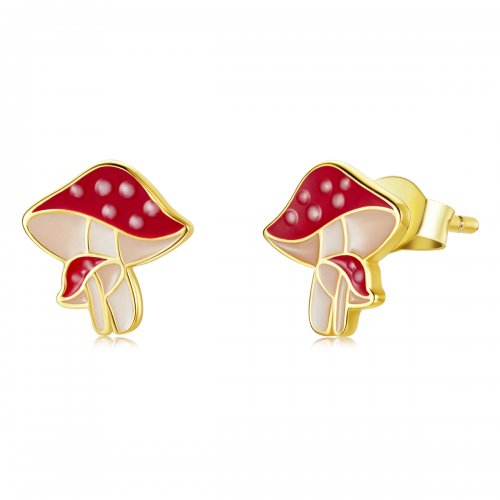 Estilo Pandora Otoño - Pendientes de Setas - SCE1245