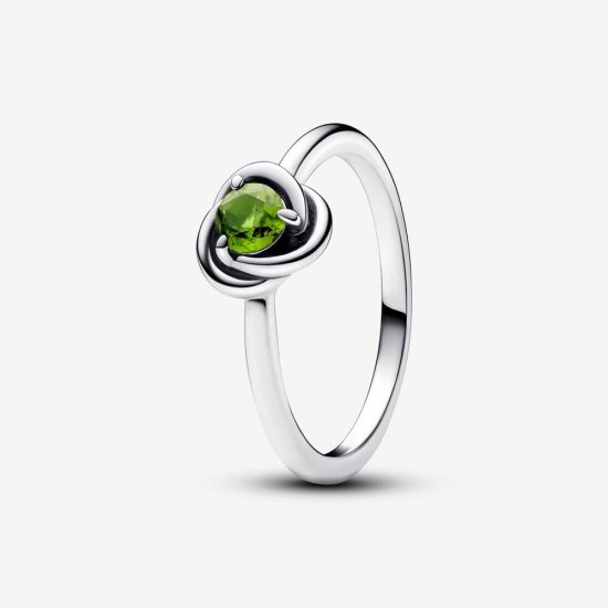 Anillo Pandora Círculo Eternity Verde Primavera - 192993C08 - Haga click en la imagen para cerrar