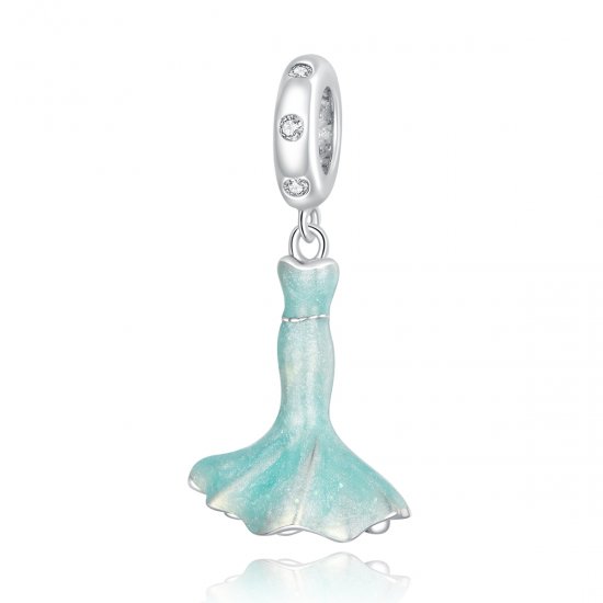 Encanto de falda de cola de pez estilo Pandora - SCC1647 - Haga click en la imagen para cerrar