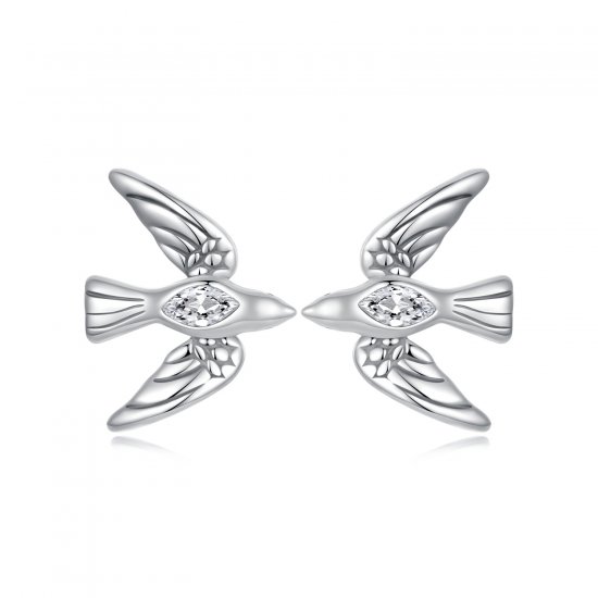 Pendientes de pájaro estilo PANDORA - SCE1751 - Haga click en la imagen para cerrar
