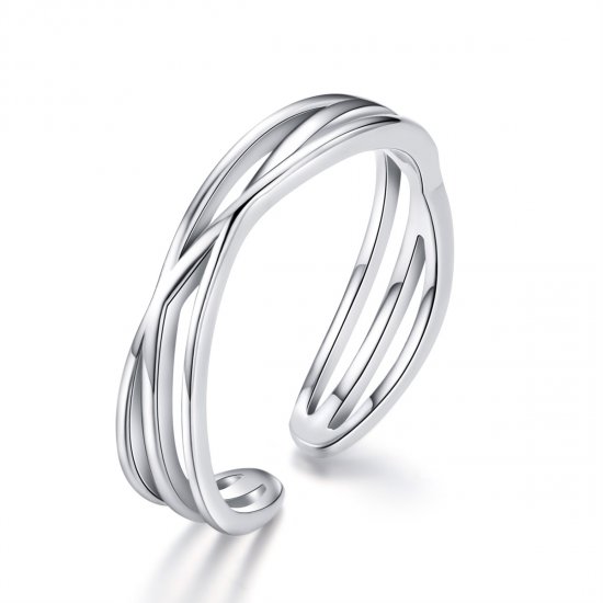Anillo estilo Pandora de plata con diseño de viaje en el tiempo - SCR483 - Haga click en la imagen para cerrar
