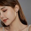Pendientes de perno de plata estilo Pandora con Dachshund - SCE952