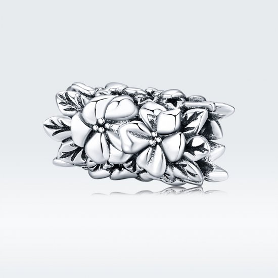 Charm de flores de verano en estilo Pandora de plata - SCC1488 - Haga click en la imagen para cerrar