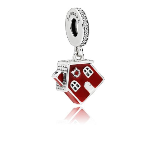 Charm Colgante PANDORA en plata de ley Hogar Navideño - 797517EN27