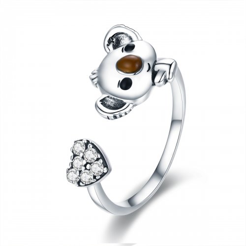 Anillo de hada adorable estilo Pandora en plata - SCR355
