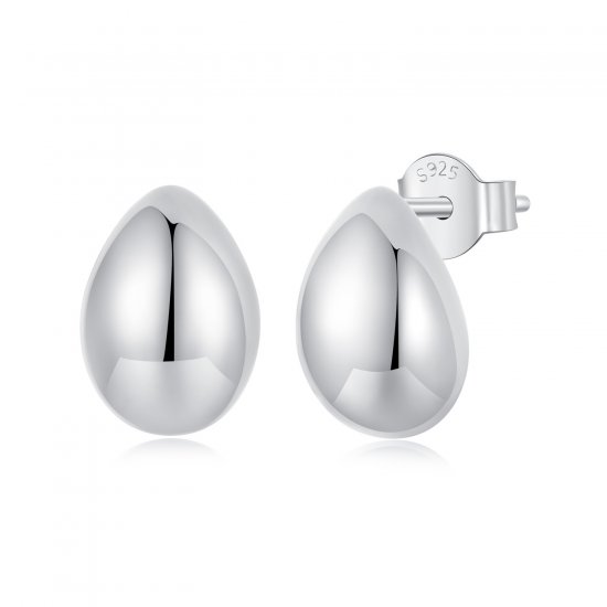Pendientes de lágrima de plata estilo PANDORA - BSE1014 - Haga click en la imagen para cerrar