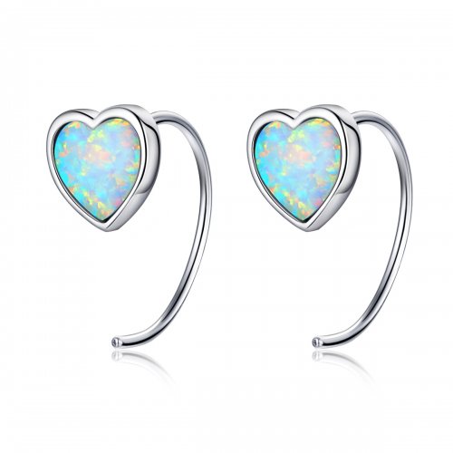 Estos aretes de botón estilo Pandora Aurora Romance - BSE499