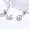 Estilo Pandora Plateado y Chapado en Oro - Colgante de Mascota de la Cura - SCC1251