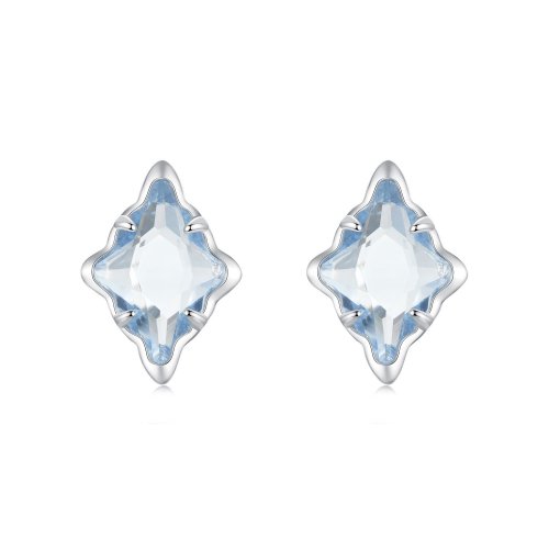 Pendientes de estrella estilo PANDORA - BSE1050