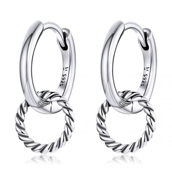 Aretes de argolla estilo Pandora Shuanghuan - SCE1199 - Haga click en la imagen para cerrar