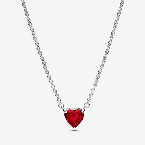 Collar Collier con Colgante de Corazón Halo Brillante PANDORA - 392542C01
