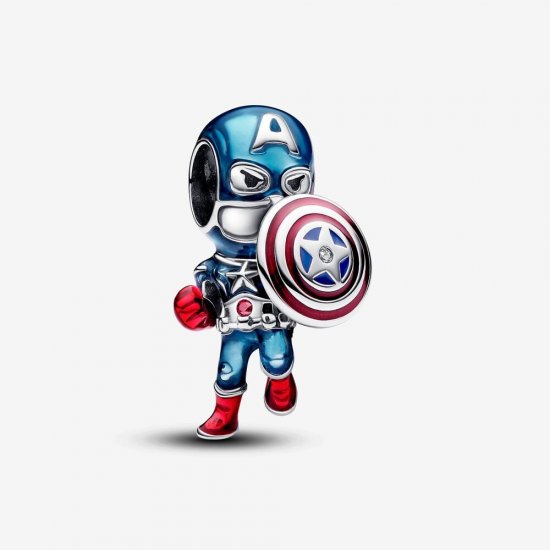 Charm Pandora Capitán América de Los Vengadores de Marvel - 793129C01 - Haga click en la imagen para cerrar