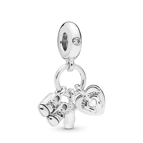 Charm Colgante PANDORA en plata de ley Mi Bebé - 798106CZ