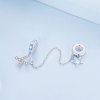 Pulsera de seguridad estilo Pandora con estrellas y galaxia - BSC738