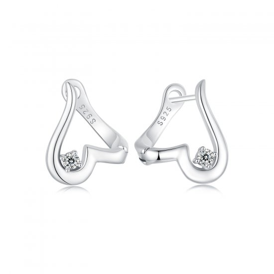 Pendientes de amor estilo PANDORA - BSE970 - Haga click en la imagen para cerrar