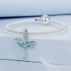 Colgante de libélula verde estilo PANDORA - BSC983