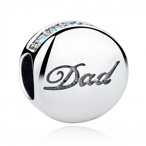 Charm de plata estilo Pandora para papá - SCC006