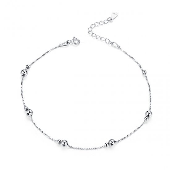 Pulsera de tobillo de estilo Pandora en plata - SCT005 - Haga click en la imagen para cerrar