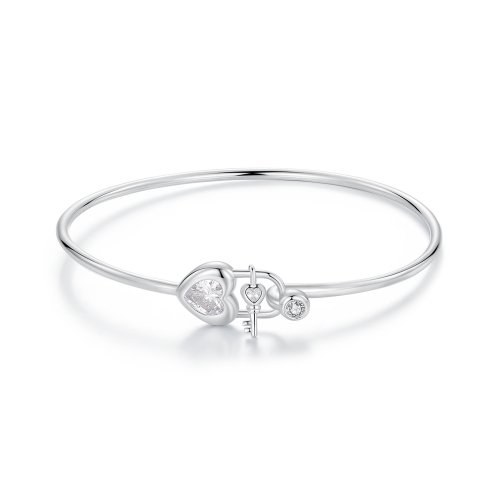Pulsera entrelazada con forma de corazón estilo PANDORA - BSB170
