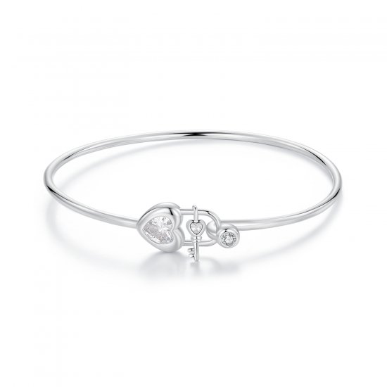 Pulsera entrelazada con forma de corazón estilo PANDORA - BSB170 - Haga click en la imagen para cerrar