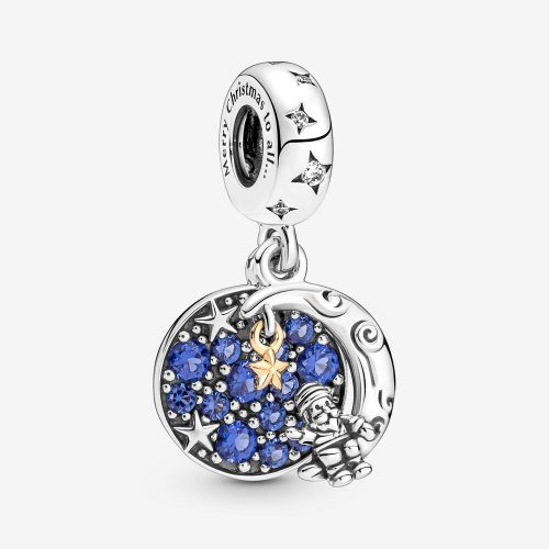 PANDORA Santa Claus en la Luna Colgante Doble - 769648C01