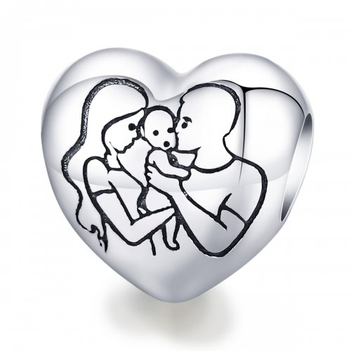 Charm de Estilo Pandora para la Familia - BSC494