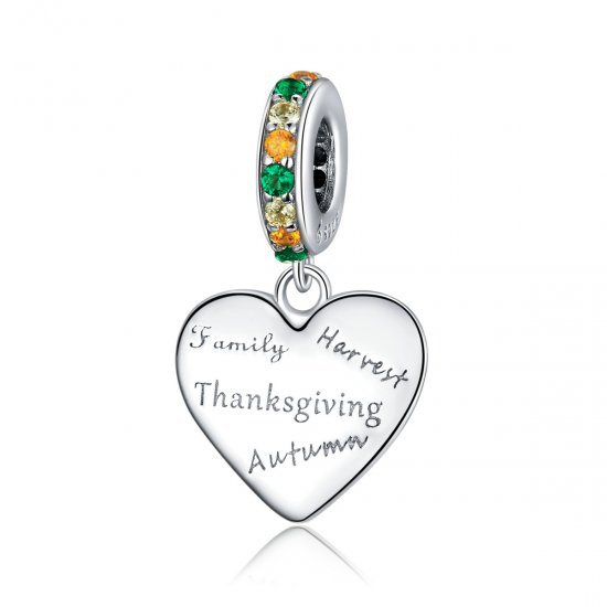 Estilo Pandora Dangle de Amor de Acción de Gracias - BSC344 - Haga click en la imagen para cerrar