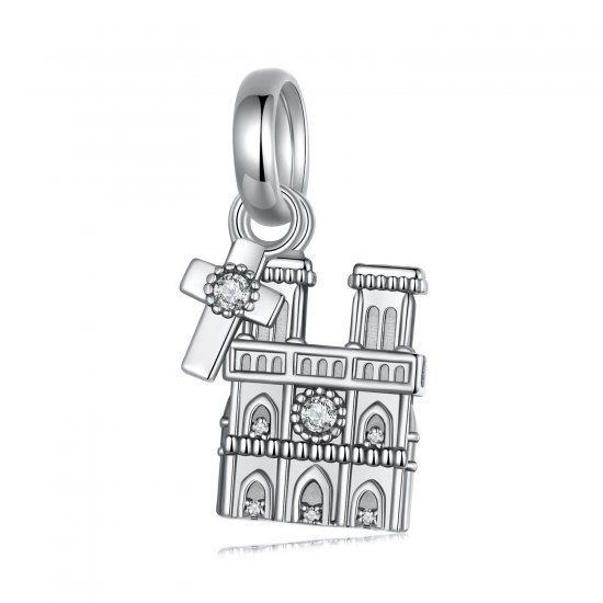 Colgante estilo PANDORA Notre Dame de Paris - SCC2873 - Haga click en la imagen para cerrar