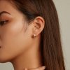 Estilo Pandora - Lindos Pendientes de Botón en forma de Setita - SCE1336