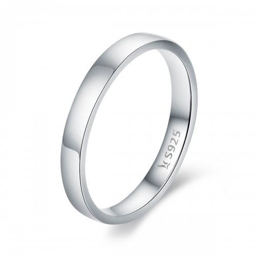 Anillo de plata de estilo Pandora con sentimientos simples - SCR343 Anillo de plata de estilo Pandora con sentimientos simples - SCR343