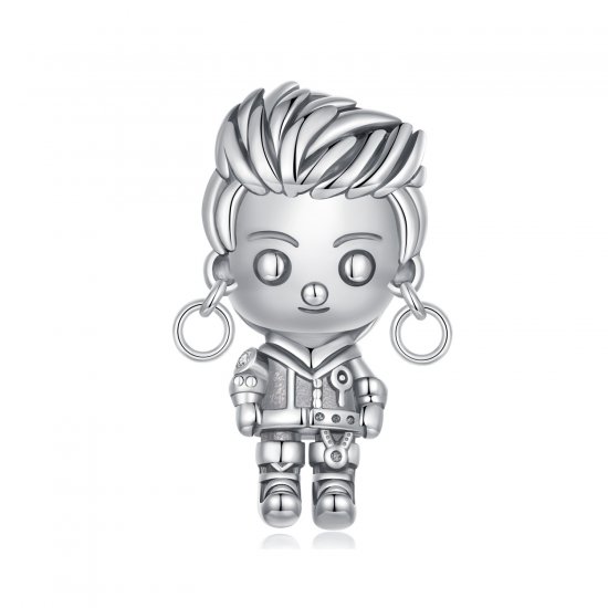 Charm de chico punk estilo PANDORA - SCC2792 - Haga click en la imagen para cerrar