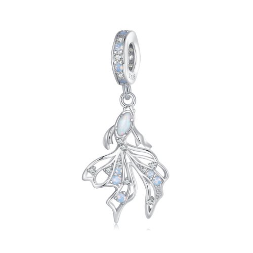 Estilo Pandora Pequeño Colgante de Mariposa Voladora - BSC897