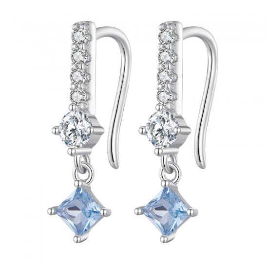 Elegantes pendientes colgantes estilo Pandora con piedras preciosas - SCE1586 - Haga click en la imagen para cerrar