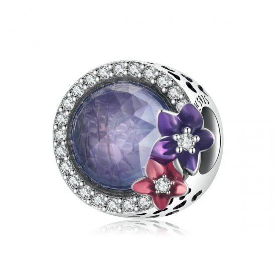 Estilo Pandora Poder Femenino - Encanto de Flores Brillantes - SCC2141 - Haga click en la imagen para cerrar