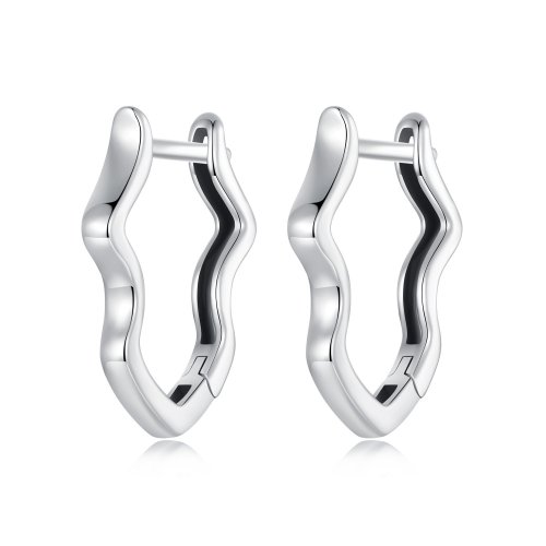 Pendientes de onda estilo PANDORA - SCE1761